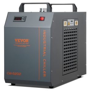 Industrial Water Chiller, CW-5202, Industrial Water Cooler Cooling System With Built-in Compressor 7L Water Tank Capacity 18 L/min Max Flow Rate, For CO2 Laser Engraving Machine Cooling Machine