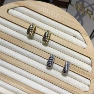 Silver Needle Exquisite Thread C-shaped Earrings