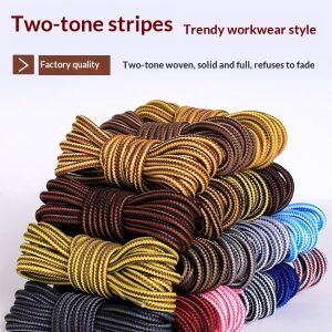 Fashionable Personality Striped Round Shoelaces