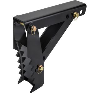 18" Backhoe Thumb, 1/2" Teeth Thickness Heavy Duty Excavator Thumb, Black Steel Weld On Thumb Attachments With 12mm Bolt-On Design Adjustable Mechanical Thumb For Backhoe/Excavator