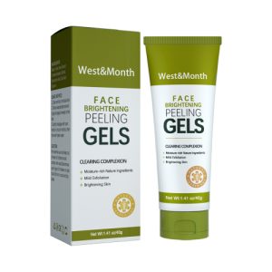 West&Month Face Brightening Peeling Gels, Facial Cleansing Exfoliation Skin Pores Hydrating Firming Beauty Gels