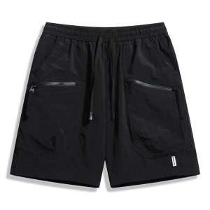 3D Large Pocket Sports Outdoor Ice Silk Men's Five-inch Shorts