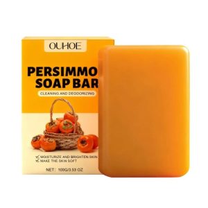 OUHOE Persimmon Refreshing Bath Soap Gently Nourishes, Hydrates And Moisturizes The Skin, Leaving A Lasting Fragrance And Replenishing Water For A Beautiful Skin