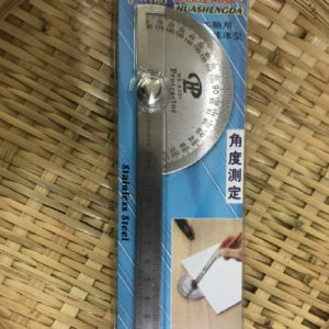 Stainless Steel Semicircular Protractor Ruler