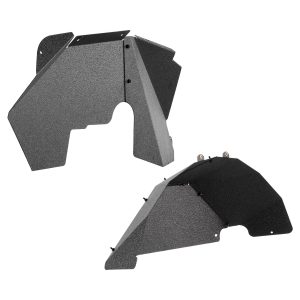 Inner Fender Liner, Front & Rear Fender Liner Compatible With 2007-2018 Jeeps JK/JKU 2/4 Doors, Steel Mud Guards Bolt-on Style Fenders Flare, Wheel Well Cover Fenders Flare Liners, Black