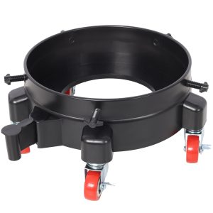 11 1 4 Inch Bucket Dolly, Removable Rolling Bucket Dolly Easy Push 5 Roll Swivel Casters To Move 360 Degree Turning For 5 Gallon Buckets Car Wash System Detailing Smoother Maneuvering, Black
