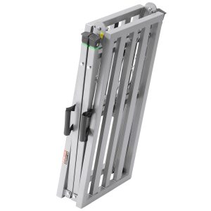 Work Platform, 4 Gear Adjustable Height, Folding Alloy Steel Step Ladder, Portable Scaffolding Platform, 800 Lb Load Capacity, Non-Slip Rubber Feet, Drywall Painting Stool, Cleaning & Washing