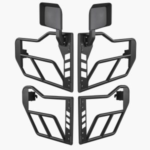 Jeep Tube Doors, 4-Door, Adventure Style Jeep Tubular Door With DOT Certified Rear View Mirrors, Jeep Doors With Rear Mirrors For 2018-2024 Jeep Wrangler JL & 2020-2024 Jeep Gladiator JT