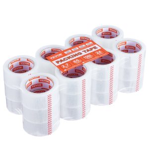 Clear Packing Tape, 3 Inches Core, 24 Rolls 1.88 Inches X 65 Yards Packing Tape, 2.7 Mil Thick, Heavy Duty Packaging Tape Designed For Moving, Storage And Packing, Shipping And Mailing, Office