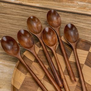 Japanese Household Wooden Spoon With Long Handle
