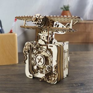 Sales Are Prohibited On The TEMU And SHEIN -MUSIC PARK 3d Wooden Puzzle Punk Airplane Music Box You Are My Sunshine Handmade Assembly Model Kit Holidays Brthdays Christmas Gifts