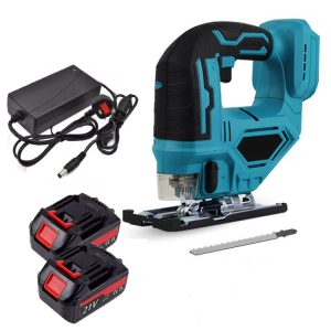 2 Batteries Cordless Jigsaw Lumberjack 21V XP Tool Range Cutting Saw Power Tool