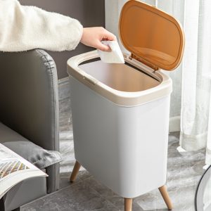 High-value Home-use Gap Trash Can For Living Room With Press-type