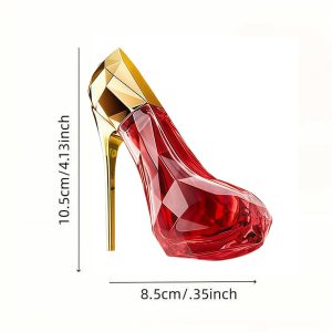 A Unique And Luxurious Red High-heeled Shoe Design A Long-lasting Fragrance A Must-have Perfume For Beauty Enthusiasts And A Special Gift For Women.