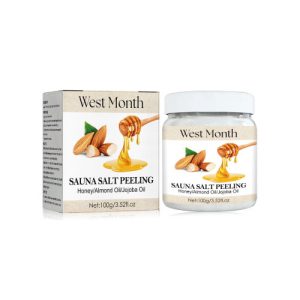 West&Month Honey Almond Body Bath Salt, Scrub Cleanses Horny Chicken Skin, Moisturizes Skin And Rejuvenates Skin