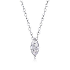 Morning Light Eye - A Fashionable And Trendy Necklace Pendant Set With Top-quality Moissanite S925 And Silver Plated With Gold Can Be Tested With A Diamond Pen