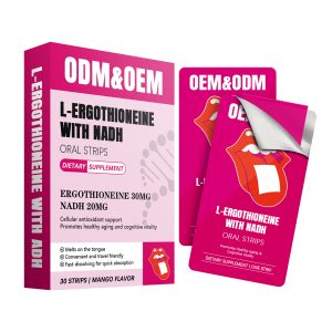 Private Label L Ergothioneine With NADH Oral Strips Quick Melt Travel Friendly Cellular Protection Daily Wellness