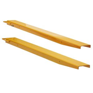 Pallet Fork Extensions, 60' Length 4.5' Width, Heavy Duty Carbon Steel Fork Extensions For Forklifts, 1 Pair Forklift Extensions, Industrial Forklift Fork Attachments For Forklift Truck, Yellow