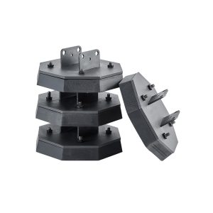 RV Leveling Pads, 4-Pack Rubber Trailer Jack Pads, Each With 5000 Lbs Capacity, Standard Jack Stabilizer Pad With Large Surface Area, Ideal For Scissor Jack Feet 5th Wheels Class A/C Motorhomes