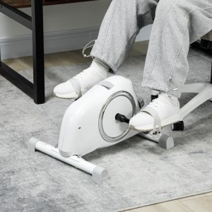 SPORTNOW Pedal Exerciser With Eight Level Magnetic Resistance, With Eight-Level Magnetic Resistance, White