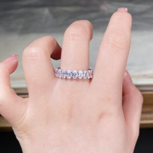 S925 Sterling Silver Dove-egg Ring For Women