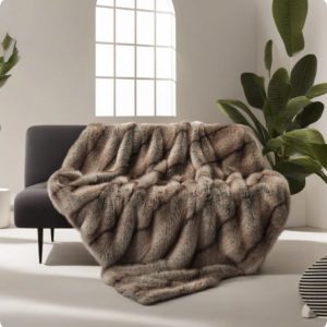 Faux Mink Faux Winter Double Layer Thickening Blanket