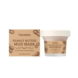 Viareline Peanut Moisturizing Nourishing Mud Mask Cleanses Facial Skin, Refines Pores And Hydrates The Mud Mask