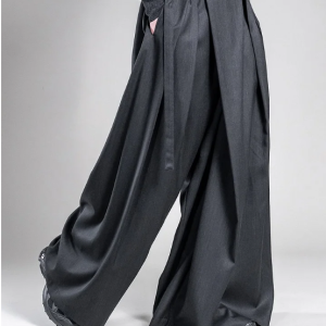 Men's Fashion Pleated Belted Trousers
