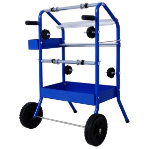 Mobile 18 Multi-Roll Masking Paper Machine With Storage Trays,BLUE