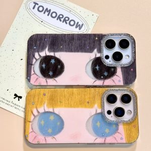 Cute Doodle Star With Big Eyes Creative Hard Phone Case