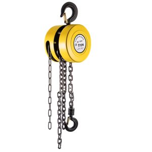 Hand Chain Hoist, 2200 Lbs /1 Ton Capacity Chain Block, 20ft/6m Lift Manual Hand Chain Block, Manual Hoist With Industrial-Grade Steel Construction For Lifting Good In Transport & Workshop, Yell