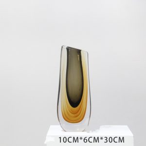 Modern Luxury Colorful Glass Vase Ornaments