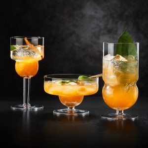 Fruit Tea, Coffee, And Beverage Cups Glass Stemware