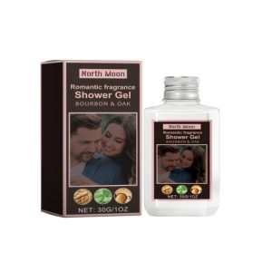 North Moon Romantic Fragrance Shower Gel, Gentle Cleansing Beauty Care Fresh Moisturizing Fragrance Shower Gel