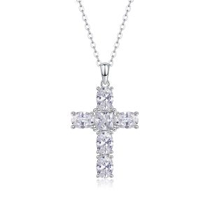 Soul Guidance - A Fashionable And Trendy Necklace Pendant Set With Top-quality Moissanite S925 Silver And Platinum Plating Can Be Tested With A Diamond Pen