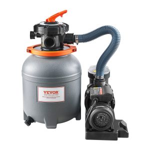 Sand Filter Pump For Above Ground Pool, 12 In, 3000 GPH, 1/2 HP Swimming Pool Sand Filter Pump System, Krystal Clear With 6-Way Multi-port Valve & Strainer Basket, Easy Installation For Pools