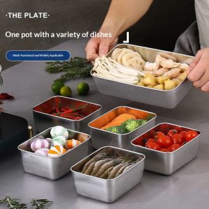 Stainless Steel Food Storage Container With Lid Airtight Container