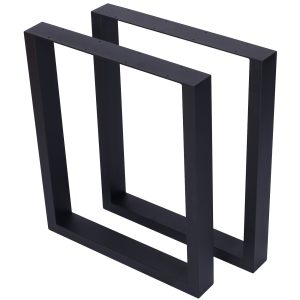 Square Table Legs 28X 35 ,Wide Metal Table Legs , Heavy Duty Steel Desk Legs Table Leg Dining Table Legs Coffee Desk Leg, Set Of 2