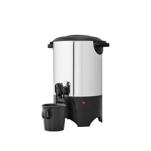 Commercial Coffee Urn, 30 Cup 4.5 L Hot Beverage Dispenser With Dripless Faucet, Quick-Brewing Commercial Coffee Maker With Stainless Steel Liner, For Catering, Business, Church & Restaurant