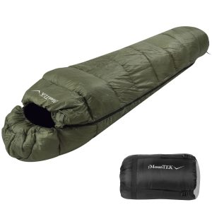 1Pc Mummy Sleeping Bag Camping Sleeping Bags For Adults Outdoor Soft Thick Water-Resistant Moisture-proof Sleep Bag Suitable For Spring Autumn Winter Seasons