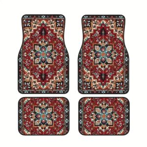 Creative Bohemian Retro Car Foot Mat Set