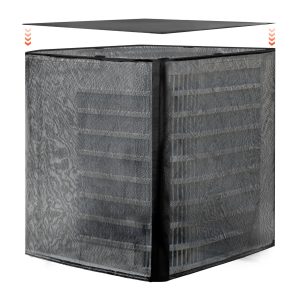 Air Conditioner Cover, 36 X 36 X 40 Inch Ac Cover For Air Conditioning Unit, Dual-Layer, Detachable Canopy,Waterproof Polyester, Universal HVAC Protector For Outdoor Outside Ac Unit, Black