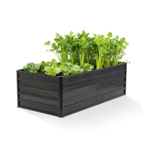 Metal Raised Garden Bed, 6x3x2ft Outdoor Planter Box, Raised Garden Beds For Planting Plants Vegetables, Flowers