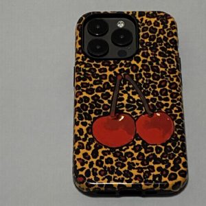 Leopard Print Cherry Cute And Suitable IPhone Case