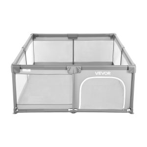 Baby Playpen, 78.7″ X 70.3″ Extra Large Playpen For Babies Toddlers, Indoor/Outdoor Baby Fence Play Yard, No-Gap Safety Activity Center With 50 Ocean Balls, Zippered Door & Soft Breathable Mesh