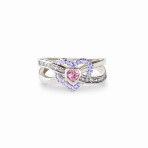 European And American Fashion Heart-shaped Ring