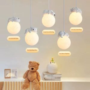 Modern Minimalist Bedside Pendant Light For Children's Room