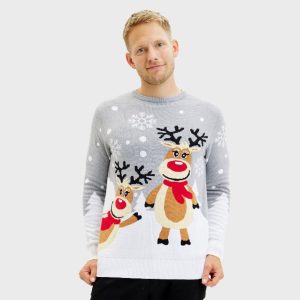 Christmas Crew Neck Digital Print Long Sleeve Hoodie Unisex