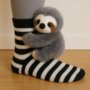 3D Cute Plush Animal Socks