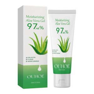 OUHOE Aloe Vera Moisturizing Gel, Repair Facial Acne Redness Hydrates, Lightens Pores, Tightens Anti-Wrinkle Skin